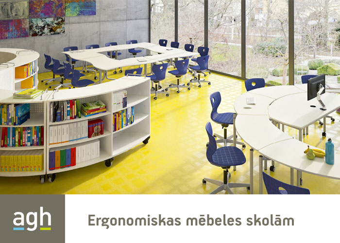 Ergonomiskas mēbeles skolām